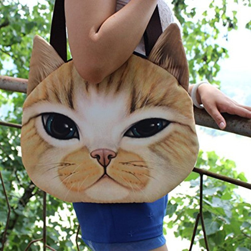 Cute Cat Face Tote Bag – Viral Limited Drop