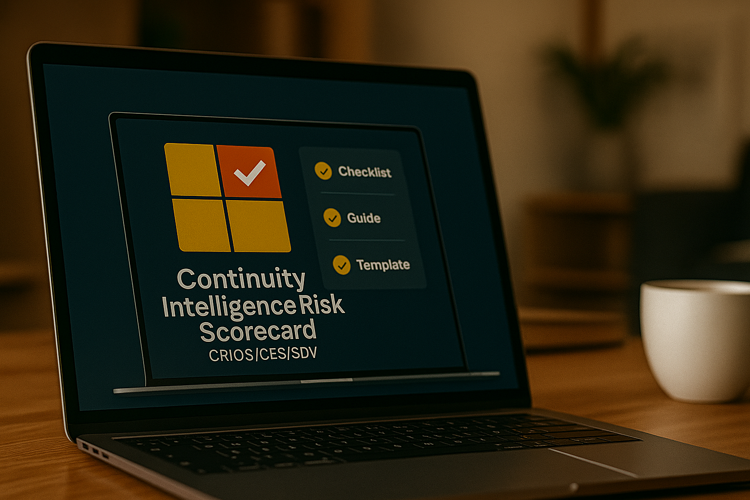 Continuity Intelligence Risk Scorecard (CRI/OSS/CES/SDV)