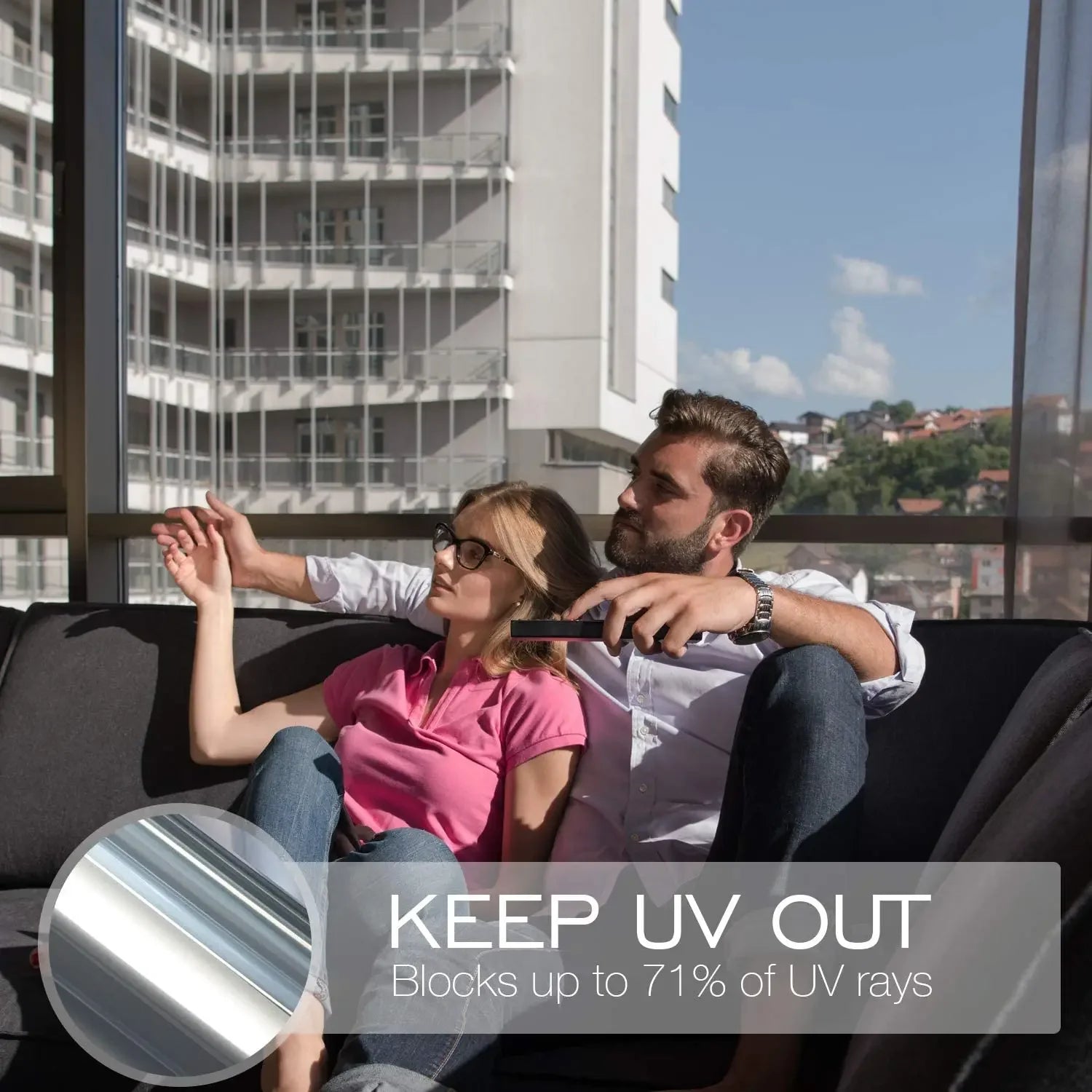 Ultra-Glare Blocking Window Film – Privacy + 99% UV Protection!