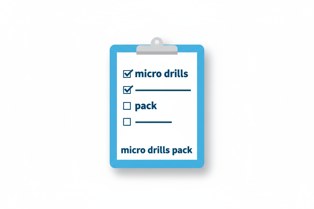 operational micro-drills pack
